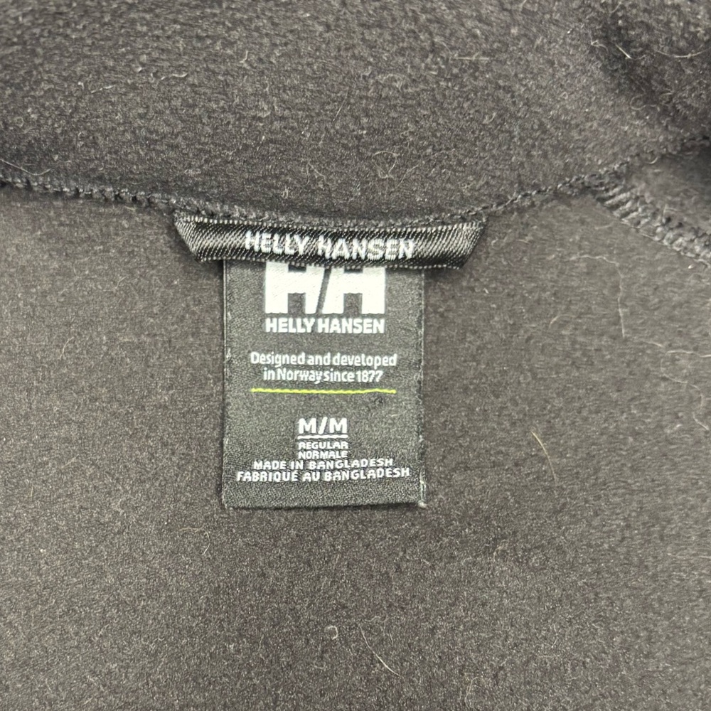 Women’s Black Helly Hansen Fleece Zip Up Sweater Size Medium - Picture 2 of 2